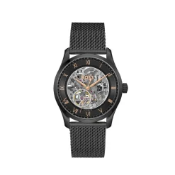 Boss Montre Acier|Montre Automatique<Montre Homme Principle Skeleton - 1514255 Bracelet Acier Noir