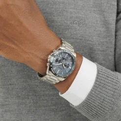 Boss Montre Acier<Montre Homme Strike Chrono - 1514240 Bracelet Acier Argent