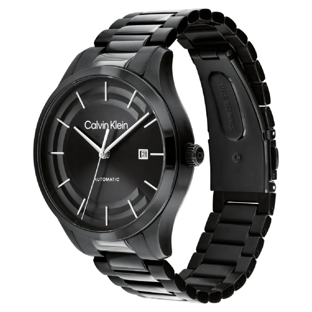 Calvin Klein Montres Montre Automatique<Montre Homme CK Iconic Automatic - 25300023 Bracelet Acier Noir