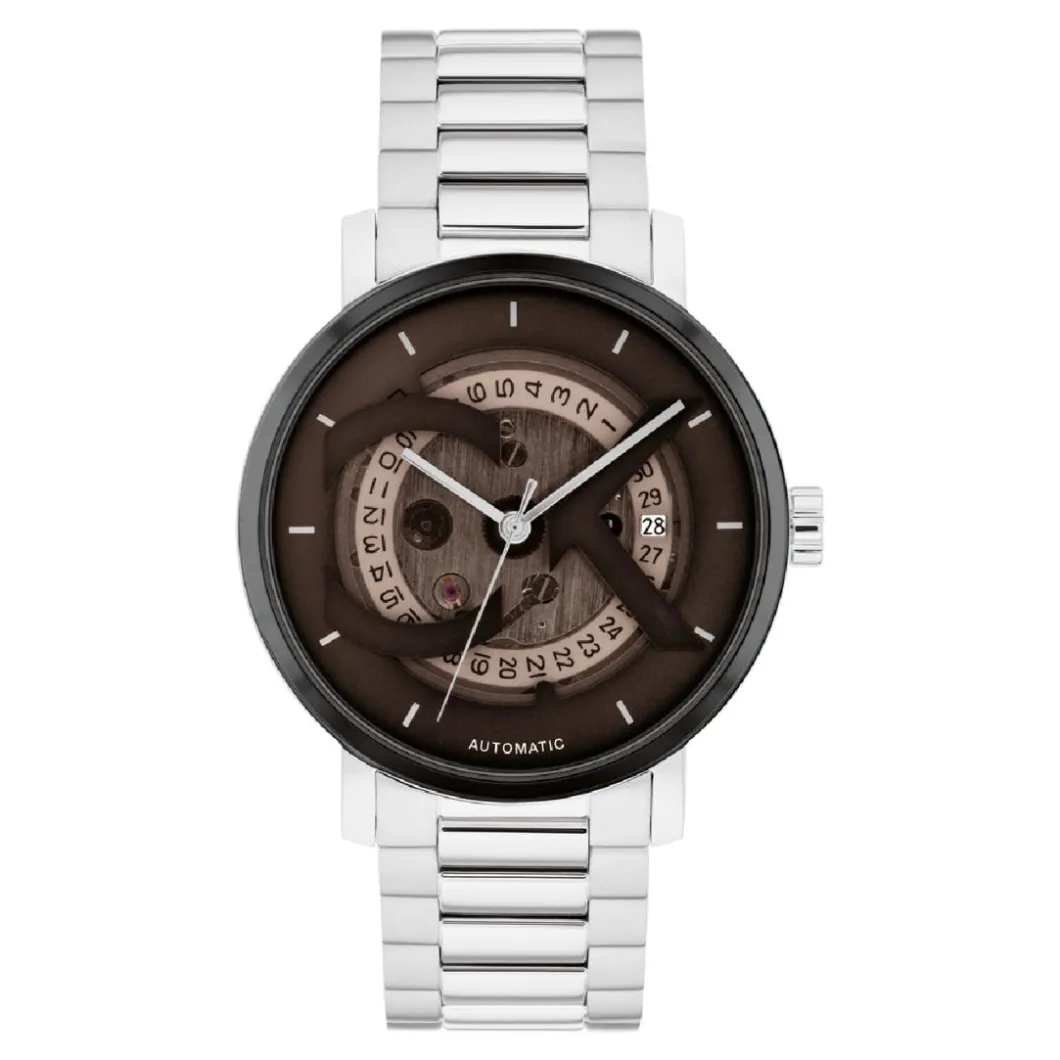 Calvin Klein Montres Montre Automatique<Montre Homme CK Iconic Automatic - 25300018 Bracelet Acier Argent
