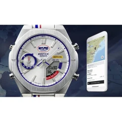 Casio Montre Cuir<Montre Homme - ECB-S10NIS-7AER