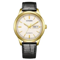 Citizen Montre Cuir<Montre Homme Mecha 3HDD Platform Mechanical - NY4059-09A