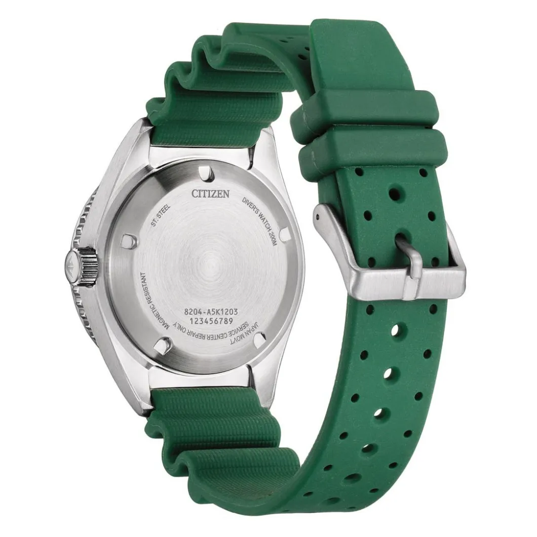 Citizen Montre Automatique<Montre Homme Promaster Marine - NY0121-09XE Bracelet Silicone Vert