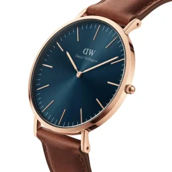 Daniel Wellington Montres Montre Cuir<Montre Homme Daniel Wellington St Mawes - DW00100626 Bracelet Cuir Marron