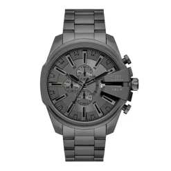 Diesel Montres Montre Acier<Montre Homme Mega Chief - DZ4676 Bracelet Acier Gris foncé