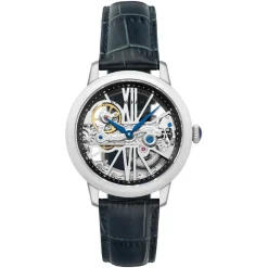 Earnshaw Montre Automatique|Montre Cuir<Montre Homme Cornwall Bridge Automatic - ES-8287-01 Bracelet Cuir Bleu
