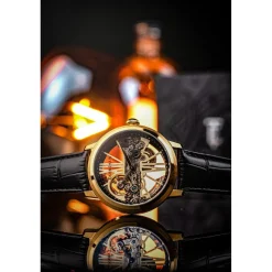 Earnshaw Montre Automatique|Montre Cuir<Montre Homme Cornwall Bridge Automatic - ES-8287-03 Bracelet Cuir Noir