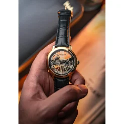 Earnshaw Montre Automatique|Montre Cuir<Montre Homme Cornwall Bridge Automatic - ES-8287-03 Bracelet Cuir Noir