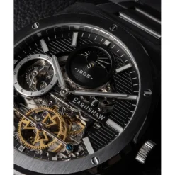 Earnshaw Montre Automatique<Montre Homme Drake Dual Time Automatic - ES-8291-11 Bracelet Acier Argent