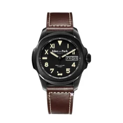 Eden Park montres Montre Cuir<Montre Homme EDEN PARK - EP13250G147 Bracelet Cuir Marron