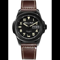 Eden Park montres Montre Cuir<Montre Homme EDEN PARK - EP13250G147 Bracelet Cuir Marron