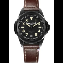 Eden Park montres Montre Cuir<Montre Homme EDEN PARK - EP12250G147 Bracelet Cuir Marron