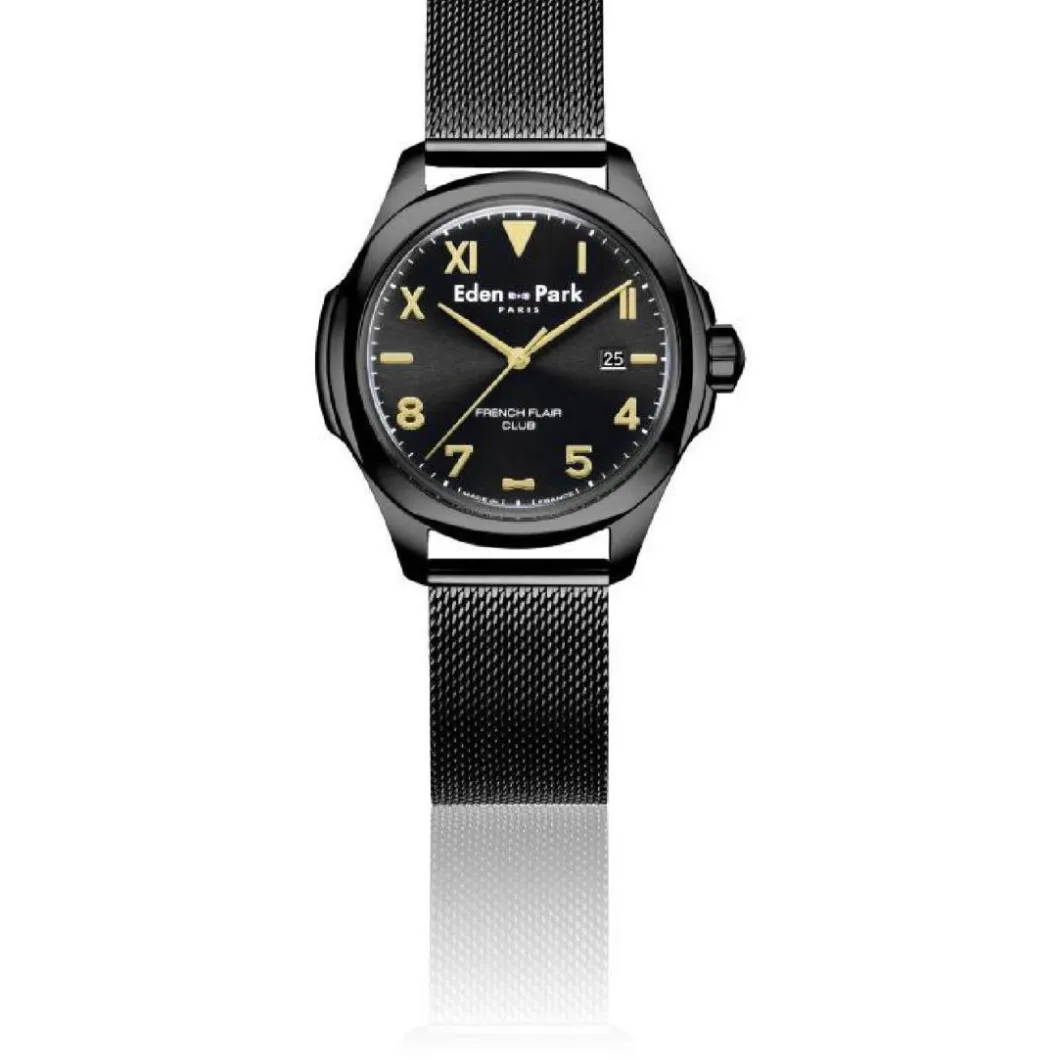 Eden Park montres Montre Acier<Montre Homme Eden Park - EP12201N14TBN Bracelet Acier Noir
