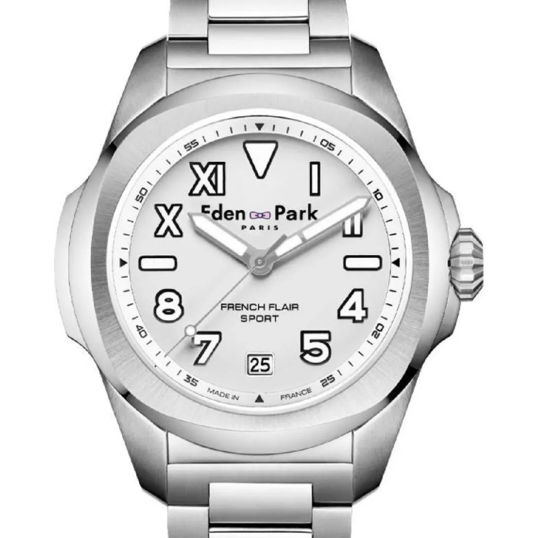 Eden Park montres Montre Acier<Montre Homme Eden Park - EP12250B12 Bracelet Acier Argent