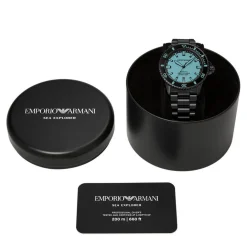 Emporio Armani Montres Montre Acier|Montre Automatique<Montre Homme Emporio Armani Sea Explorer - AR60084 Bracelet Acier Noir