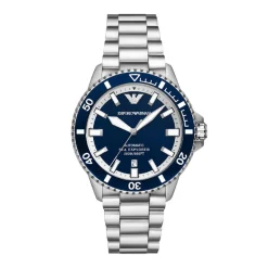 Emporio Armani Montres Montre Automatique<Montre Homme Emporio Armani Sea Explorer - AR60079 Bracelet Acier Argenté