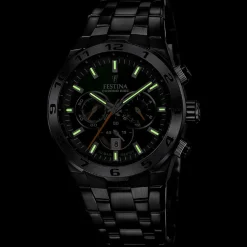 Festina Montre Acier<Montre Homme - F20673-2 Bracelet Acier Noir