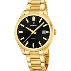 Festina Montre Acier<Montre Homme Acero Clasico - F20740-3 Bracelet Acier Doré