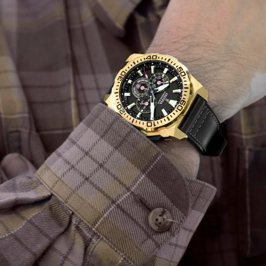 Festina Montre Cuir<Montre Homme Chrono Bike - F20728-3 Bracelet Cuir Noir