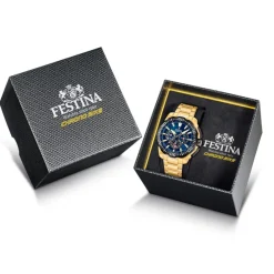 Festina Montre Acier<Montre Homme Chrono Bike - F20727-1 Bracelet Acier Doré