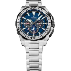 Festina Montre Acier<Montre Homme Chrono Bike - F20724-2 Bracelet Acier Argent