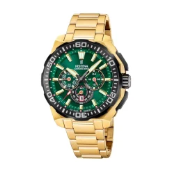 Festina Montre Acier<Montre Homme Chrono Bike - F20727-2 Bracelet Acier Doré