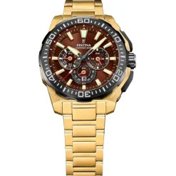 Festina Montre Acier<Montre Homme Chrono Bike - F20727-3 Bracelet Acier Doré