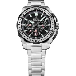 Festina Montre Acier<Montre Homme Chrono Bike - F20724-7 Bracelet Acier Argent