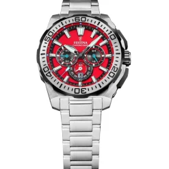 Festina Montre Acier<Montre Homme Chrono Bike - F20724-5 Bracelet Acier Argent