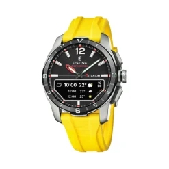 Festina Montre Connectée<Montre Homme Connected - F23000-A Bracelet Résine Jaune