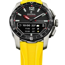 Festina Montre Connectée<Montre Homme Connected - F23000-A Bracelet Résine Jaune