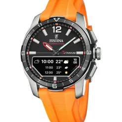 Festina Montre Connectée<Montre Homme Connected - F23000-D Bracelet Résine Orange
