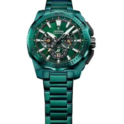 Festina Montre Acier<Montre Homme Special Editions - F20730-1 Bracelet Acier Vert