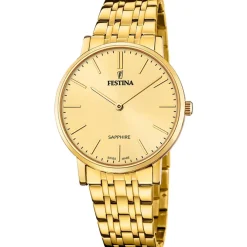 Festina Swiss Made Montre Acier<Montre Homme Classiques Acier - F20046-3 Bracelet Acier Doré