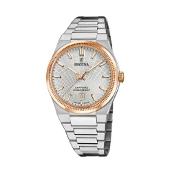 Festina Swiss Made Montre Acier<Montre Homme Rive Collection - F20065-1 Bracelet Acier Argent