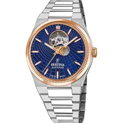 Festina Swiss Made Montre Acier|Montre Automatique<Montre Homme Automatico - F20061-2 Bracelet Acier Argent