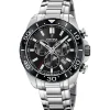 Festina Swiss Made Montre Acier<Montre Homme Chrono - F20042-4 Bracelet Acier Argent