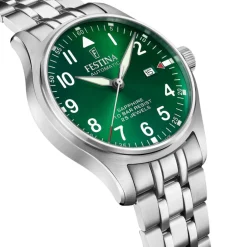 Festina Swiss Made Montre Acier|Montre Automatique<Montre Homme Automatico - F20151-B Bracelet Acier Argent