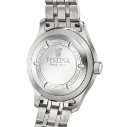Festina Swiss Made Montre Acier|Montre Automatique<Montre Homme Automatico - F20151-B Bracelet Acier Argent