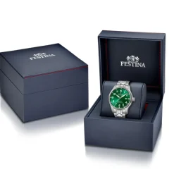 Festina Swiss Made Montre Acier|Montre Automatique<Montre Homme Automatico - F20151-B Bracelet Acier Argent