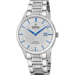 Festina Swiss Made Montre Acier<Montre Homme Classiques Acier - F20067-3 Bracelet Acier Argent