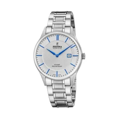 Festina Swiss Made Montre Acier<Montre Homme Classiques Acier - F20067-3 Bracelet Acier Argent