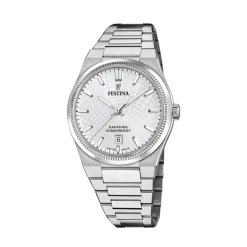 Festina Swiss Made Montre Acier<Montre Homme Rive Collection - F20051-1 Bracelet Acier Argent