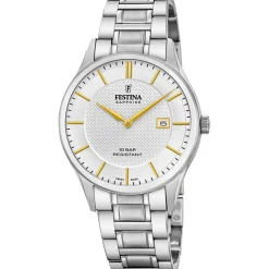 Festina Swiss Made Montre Acier<Montre Homme Classiques Acier - F20067-2 Bracelet Acier Argent