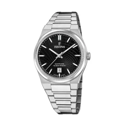 Festina Swiss Made Montre Acier<Montre Homme Rive Collection - F20051-6 Bracelet Acier Argent