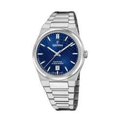 Festina Swiss Made Montre Acier<Montre Homme Rive Collection - F20051-4 Bracelet Acier Argent