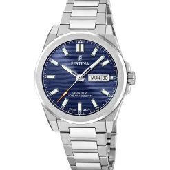 Festina Swiss Made Montre Acier<Montre Homme Classiques Acier - F20073-2 Bracelet Acier Argent
