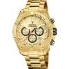 Festina Montre Acier<Montre Homme Timeless Chronograph - F20684-1 Bracelet Acier Doré