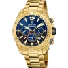 Festina Montre Acier<Montre Homme Timeless Chronograph - F20684-2 Bracelet Acier Doré
