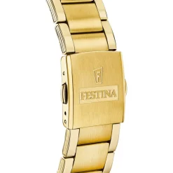 Festina Montre Acier<Montre Homme Timeless Chronograph - F20633-5 Bracelet Acier Doré